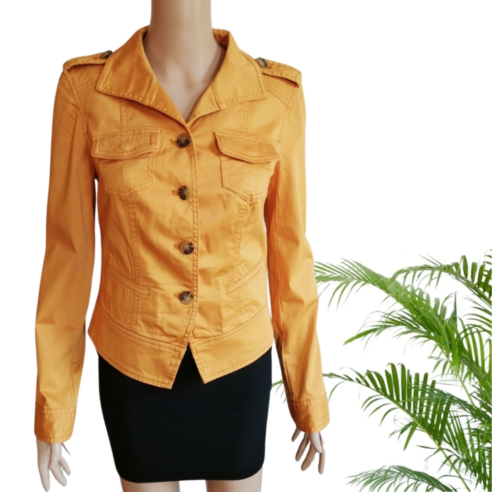 WHITE HOUSE BLACK MARKET Aura Band Jacket Size: 4
